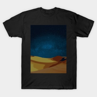 Starry night in the desert - Landscape T-Shirt